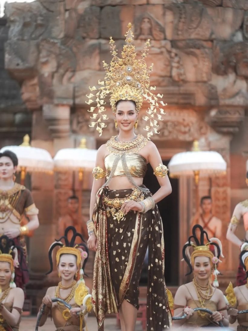 เขมรทุรนทุราย! หลังเห็นโอปอลสวยฉ่ำชุดนางอัปสรา