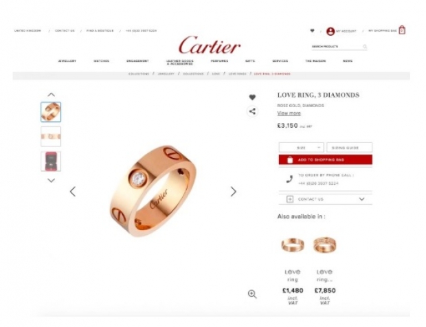 แหวน คู่ cartier love bracelet