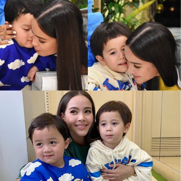 ฟินสลบ! พี่ญาญ่า เจอสายฟ้า-พายุ ขโมยจุ๊บแก้ม ถึงกับหลงแล้วหลงอีก