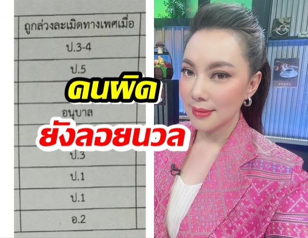 บุ๋มเผยเรื่องสุดสลด อนุบาล-ป.5 ถูกล่วงละเมิด10ปี คนผิดยังลอยนวล