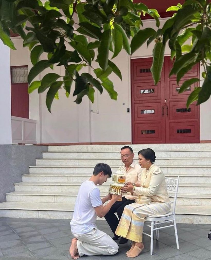 เปิดภาพ พระเจมส์ โกนหัวห่มผ้าเหลืองได้ฉายาทางธรรม“อายุวฑฺฒโก”