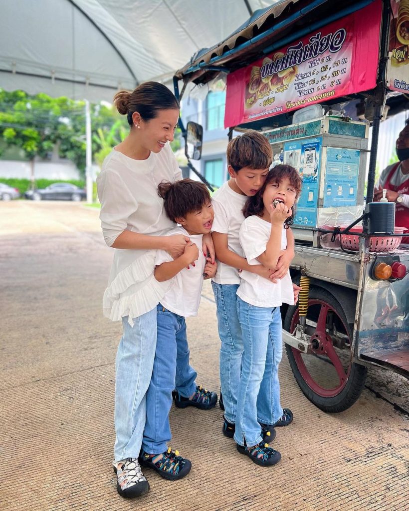   กาย-ฮารุ พาลูกๆ ทำบุญขึ้นบ้านใหม่ สร้างจากน้ำพักน้ำแรงน่าอยู่เวอร์