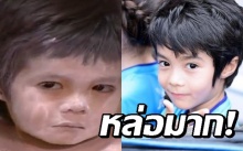 ออร่าพระเอกเริ่มมา! เปิดภาพ “น้องเมลิค” จาก วันเฉลิมหน้าขาว โตแล้วหล่อมาก!!