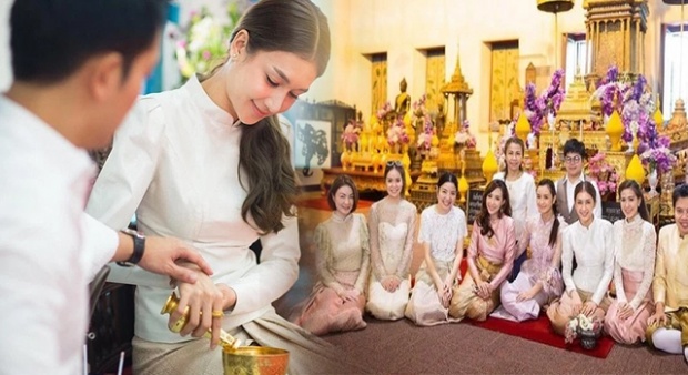 งามอย่างไทย!! เนย โชติกา ขนขบวนเด็กแก๊ง ใส่ชุดไทย