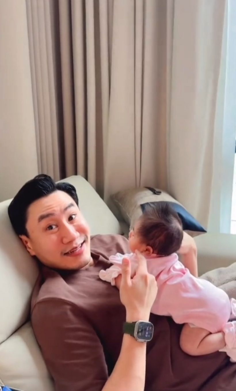 คุณพ่อคุณแม่อึ้ง! น้องนช่าอายุยังไม่ 1 เดือน แต่ตั้งคอได้แล้ว