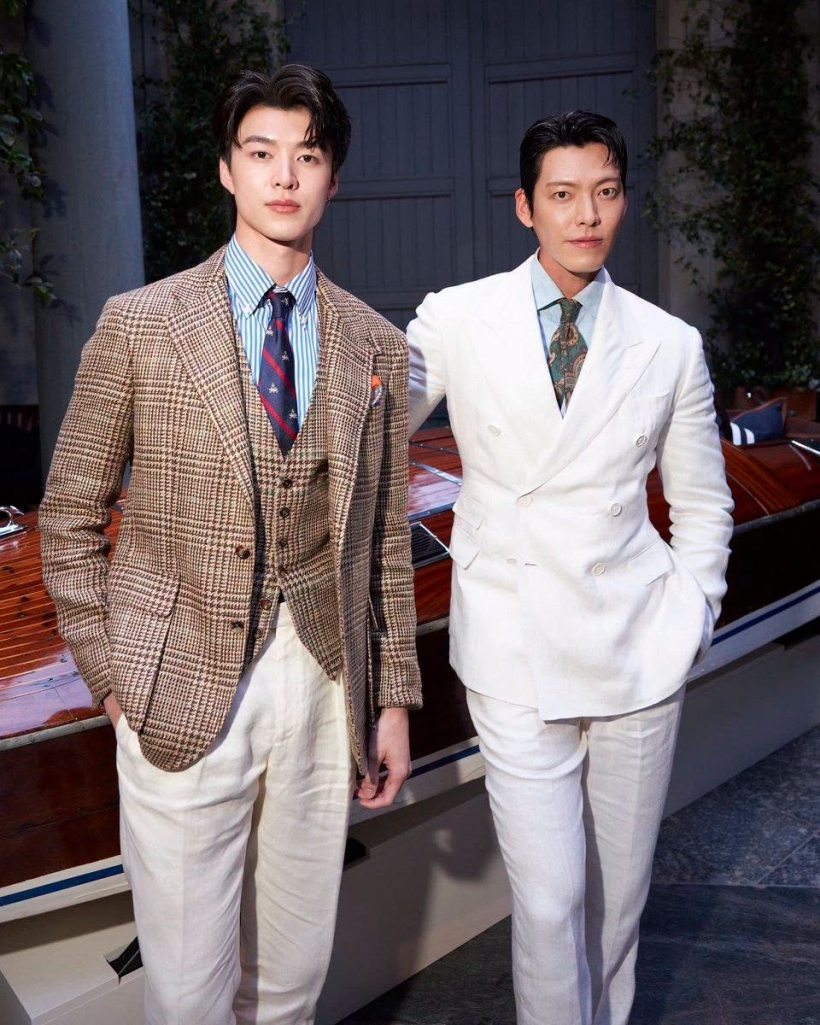 เฟรมทองคำ! พระเอกไทยกระทบไหล่คิมอูบิน หล่อคูณสอง