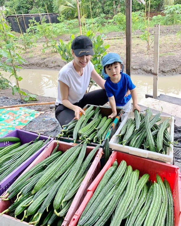 เนย โชติกา เผยผลผลิตจากสวน ที่ทำไว้ให้ พี่อคิณ-น้องลลิณ