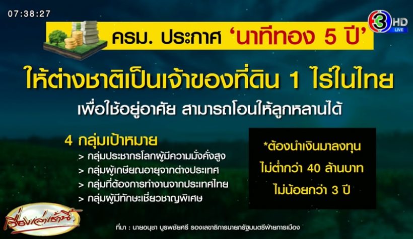  แรงมาก! อดีตนักแสดงดังด่ารัฐบาลเจ็บแสบ หลังอนุมัติต่างชาติซื้อที่ดินในไทย