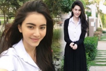 น่ารักอ่ะ! “ใหม่ ดาวิกา” ในมุมเด็กมหาลัย สวยใสใสในชุดนักศึกษา