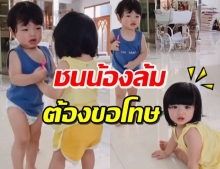 ‘น้องไทก้า’ วิ่งชน ‘น้องดิสนีย์’ จนรีบขอโทษแถมปลอบด้วยวิธีนี้ (คลิป)