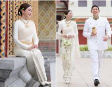 ส่องดีเทลชุดไทย มายด์ ลภัสลัล สวมใส่เข้ารับน้ำสังข์พระราชทาน