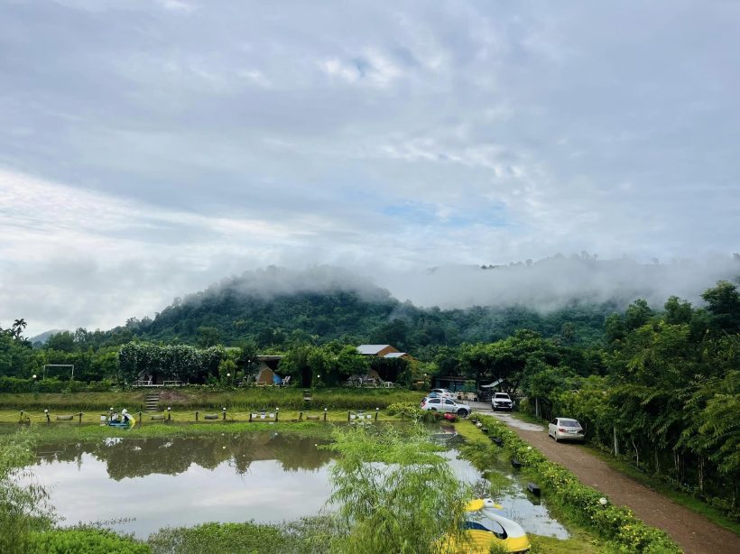  เปิดภาพรีสอร์ตคาเฟ่ราชินีดอกหญ้า ถูกน้ำท่วมต้องปิดชั่วคราว