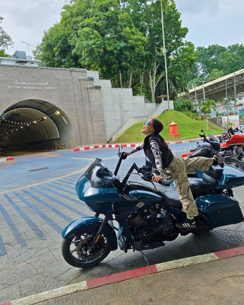 สุดยอด! คู่รักดาราดังเข้าวงการ Biker ขี่มอเตอร์ไซค์ลงใต้ 