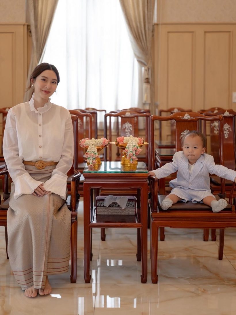 ส่องลุค มิว นิษฐา ใส่ไปทำบุญวันเกิด สมเป็นสะใภ้หมื่นล้าน