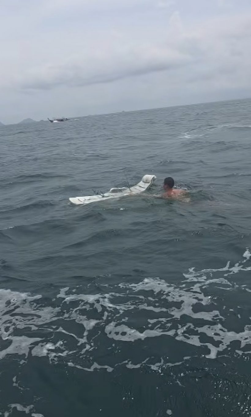 มาได้ไงเนี่ย! ทราย สก๊อต เจอสิ่งที่ไม่คาดคิด ลอยกลางทะเล