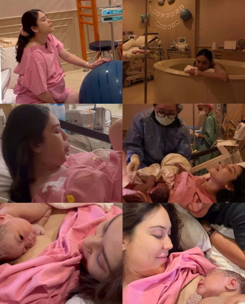 ใจสู้มาก!สามีเปิดคลิปแมท คลอดธรรมชาติ 19 ชั่วโมง กว่าจะเจอหน้าลูก