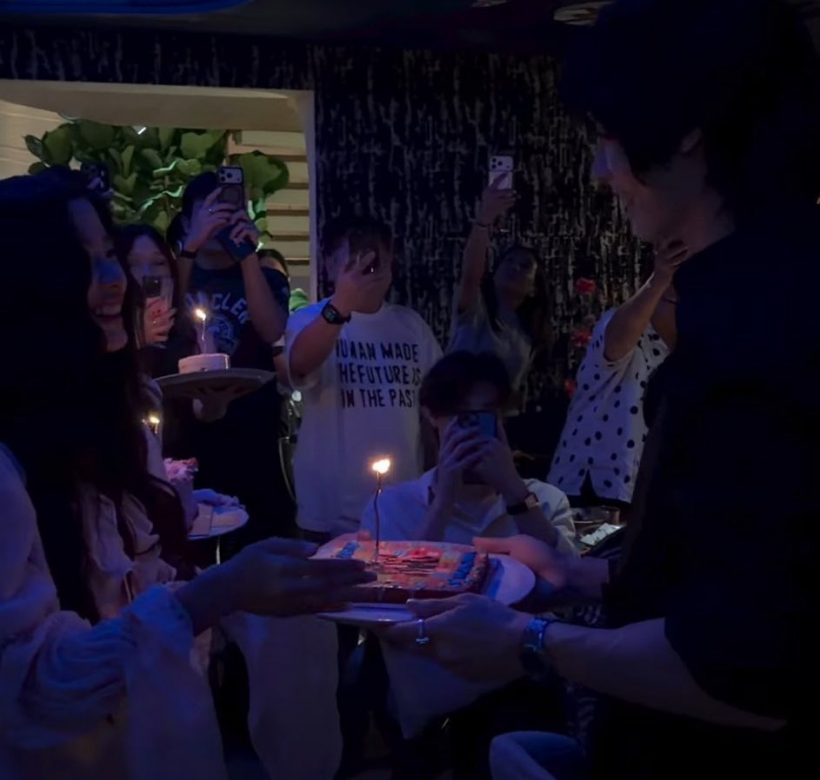 โซเชียลแตก! วินเมธวิน ยิ้มแก้มปริ นางเอกดัง หอบเค้กเบิร์ดเดย์ถึงที่