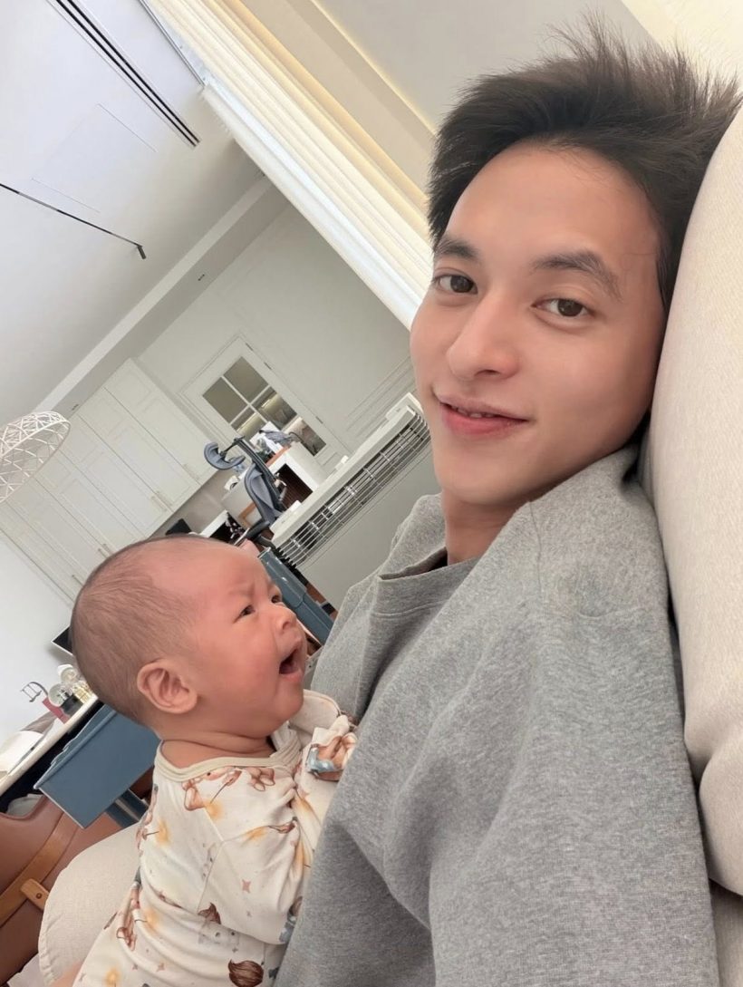 เอ็นดู! น้องพบรัก อ้อนเข้าเต้าพ่อเจมส์ แม่โฟมมีตกกระป๋อง?