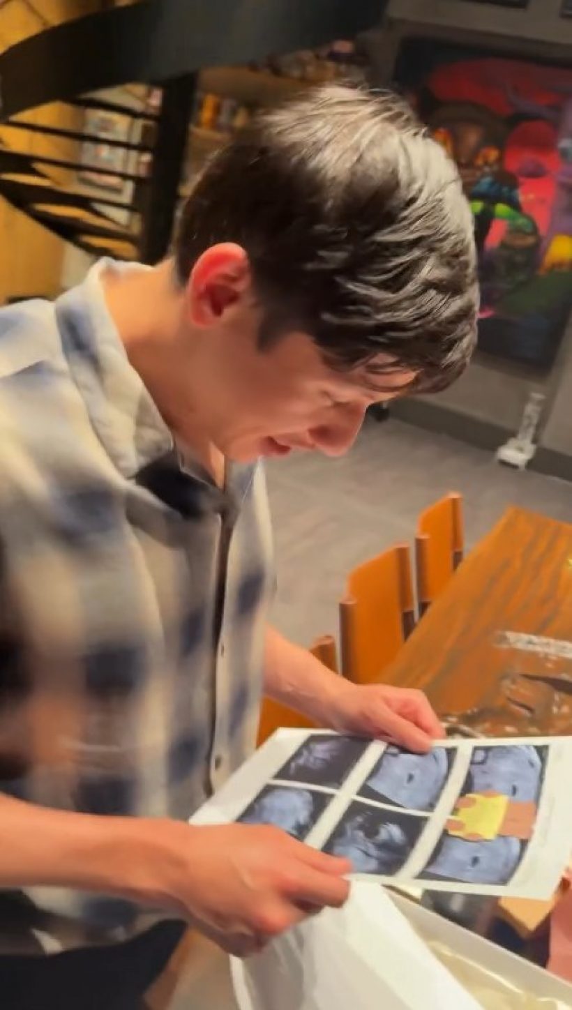 พายน้ำตาซึม! มายด์เซอร์ไพรส์แรง นึกว่าแกล้งที่ไหนได้ท้องจริง