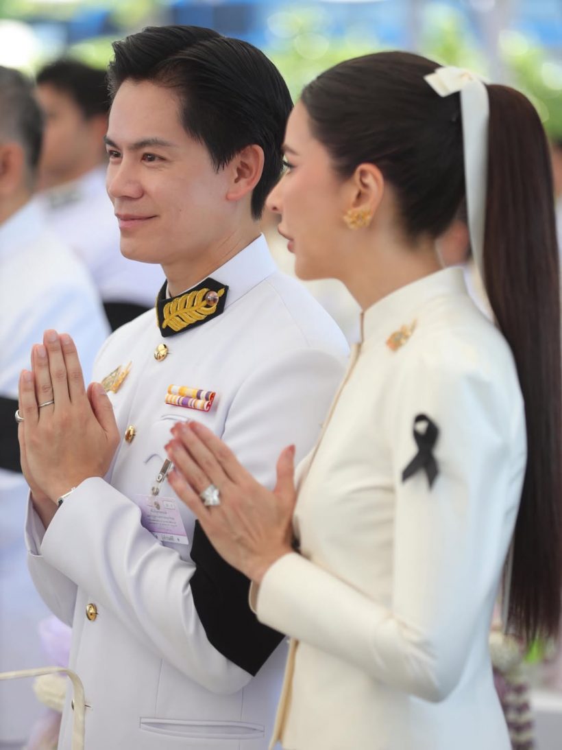 นางเอกดังควงสามีทำบุญใหญ่ ออร่าจับดูก็รู้ว่ามาจากตระกูลผู้ดี