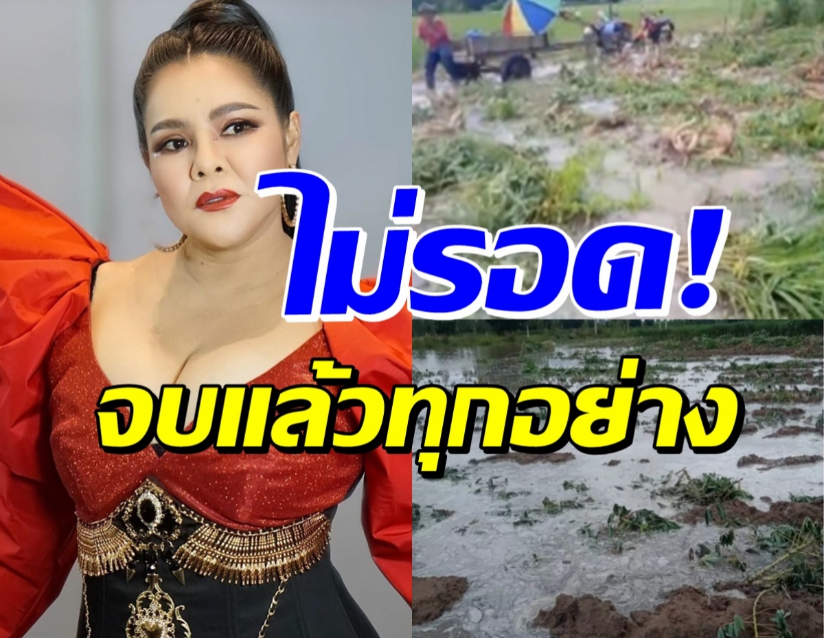 ช็อค! ฮาย อาภาพร เปิดสภาพน้ำท่วมไร่นา เสียหายกว่า200ไร่