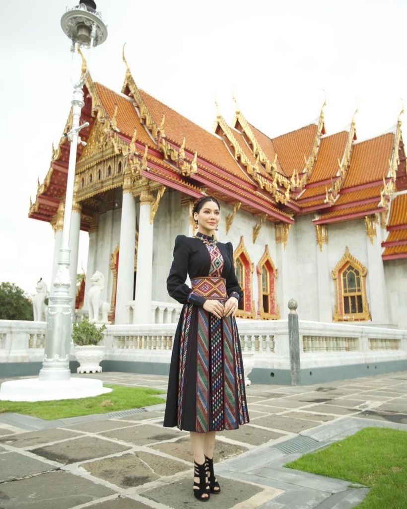 ไร้ที่ติ พรฟ้า นุ่งใส่ชุดผ้าทอไทลื้อ สวยเด่นออร่าลงอีกก็มงอีก