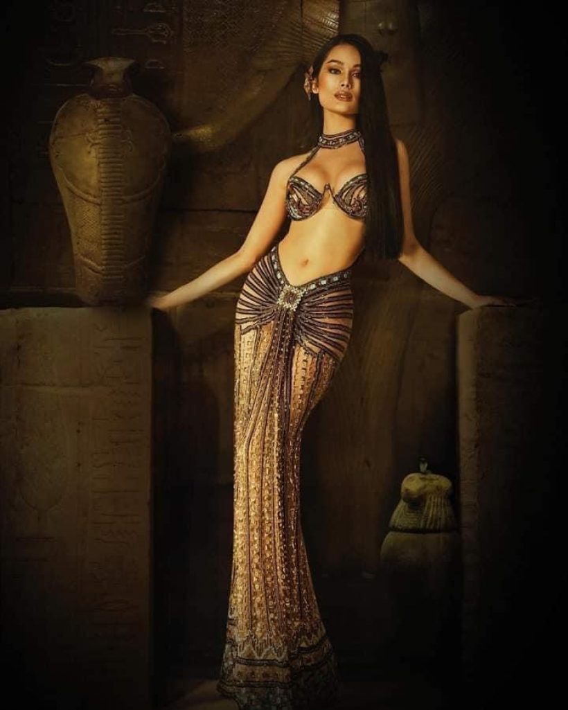   ส่องชุดประจำชาติ โบนัส ณัฐณิชา ตัวแทนสาวไทยประกวดนางงามที่อียิปต์