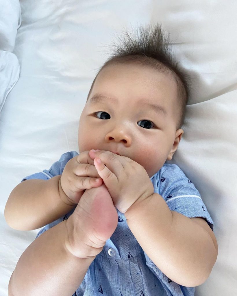  เอ็นดูน้องมาริน ลูกสาวมิว-เซนต์ ทำสิ่งนี้ถูกทักสนั่นจะมีน้องอีกคน?