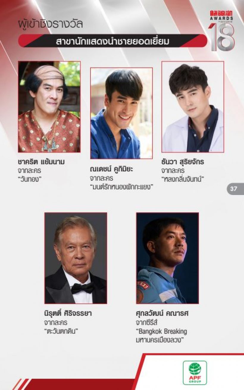 ส่องด่วน! ประกาศรายชื่อผู้เข้าชิงรางวัล นักแสดงนำชาย-หญิง ยอดเยี่ยมปี2022