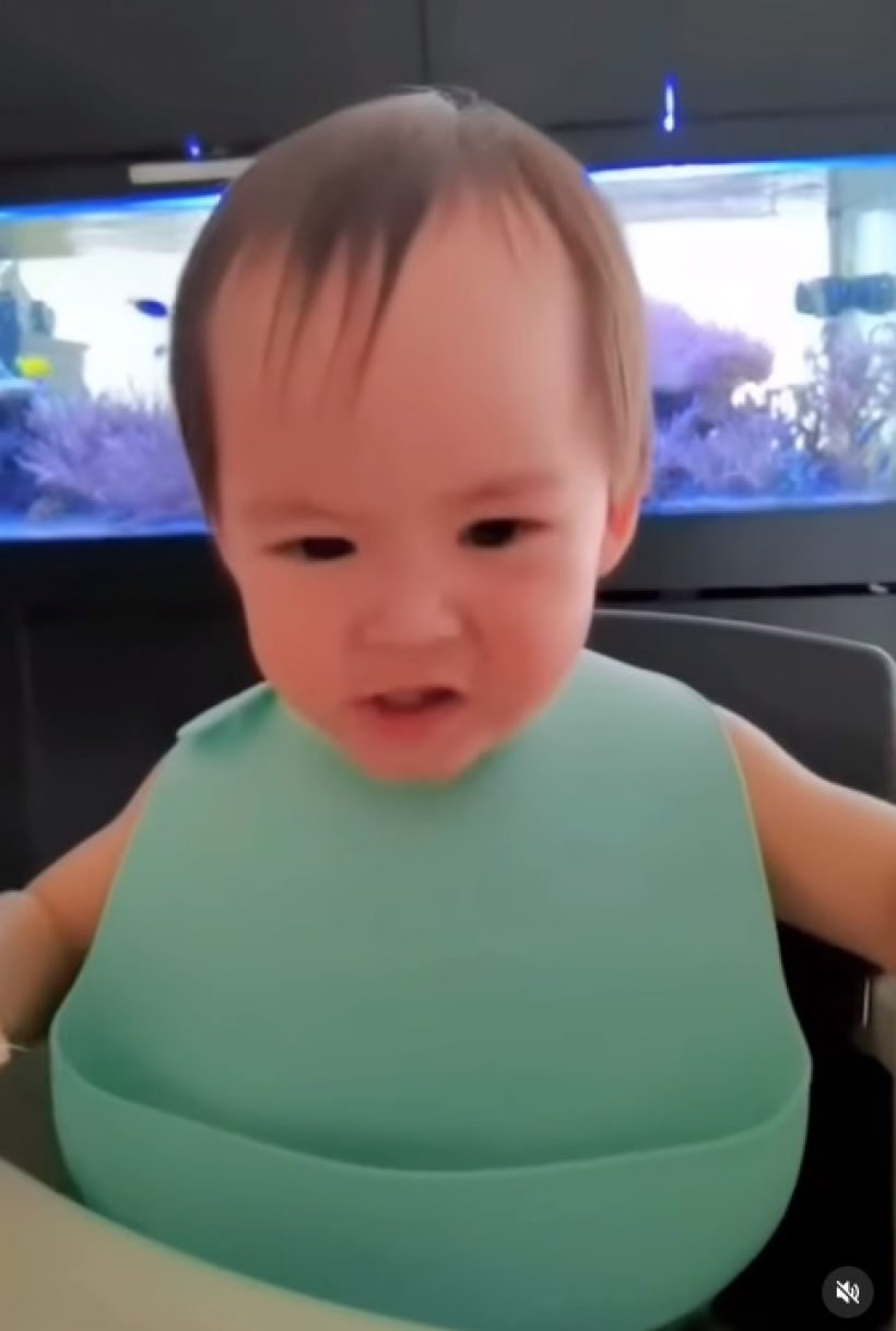 ชมรีแอคน้องกวินท์ ลูกชายริต้า-กรณ์ หลังได้ชิมทุเรียนครั้งแรกพีคสุดๆ