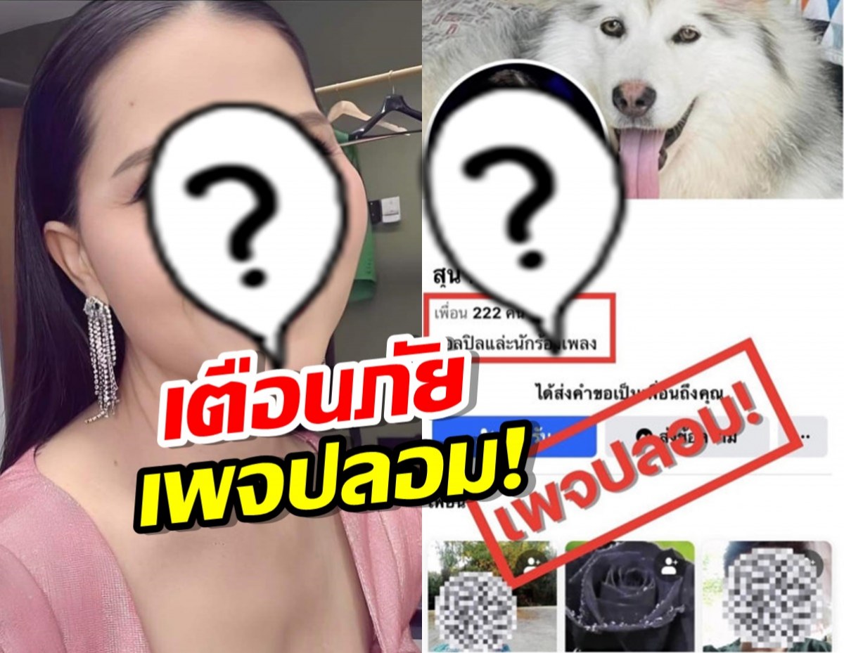 นักร้องดัง เตือนภัยเพจปลอม วอนช่วยรีพอร์ต