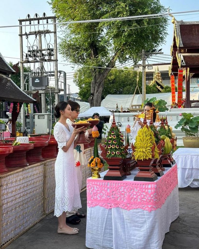 เปิดชีวิตนางเอกดังหลังเป็นโสด เดินหน้าทำบุญรัวๆทั่วทั้งประเทศไทย