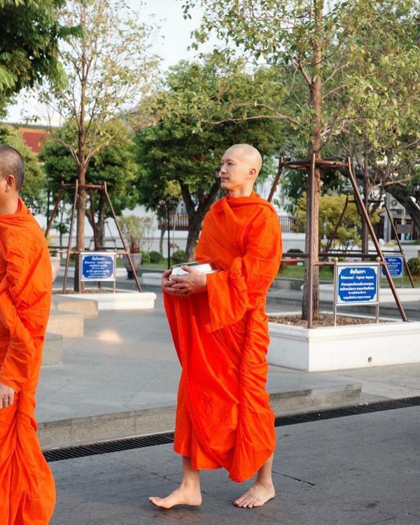 พระเอกดัง โพสต์ภาพตัวเองปลงผมบวช เเฟนสาวโผล่เมนต์อนุโมทนาบุญ