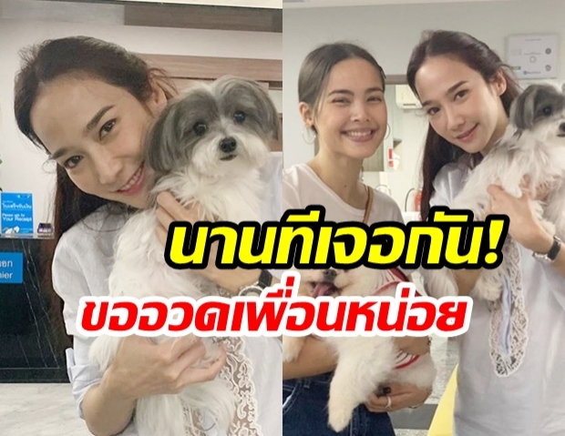 เพื่อนอิจฉาเต็ม! เมื่อ “อั้ม พัชราภา” บังเอิญเจอ “ญาญ่า อุรัสยา” พาน้องมะหมาไปหาหมอที่คลินิค