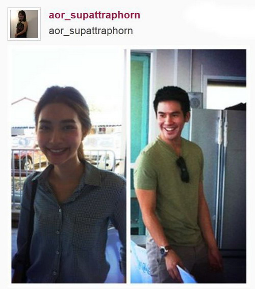 คู่จิ้น โป๊ป+มิว ร่วมถวายองค์พระประธาน@อยุธยา