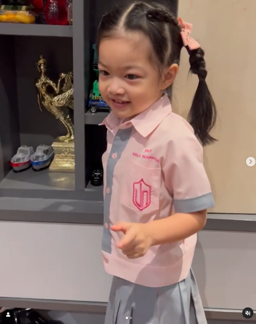 โตไวมาก น้องวีจิ ลูกสาว พ่อศรราม วัย 4 ขวบ ฉายเเววสวยเเล้ว