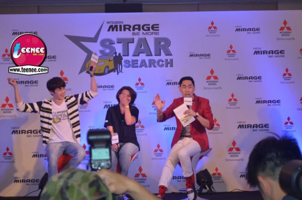 "นิชคุณ"กับบรรยากาศงาน"Mitsubishi Mirage Be More Star