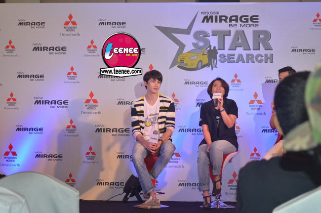 "นิชคุณ"กับบรรยากาศงาน"Mitsubishi Mirage Be More Star