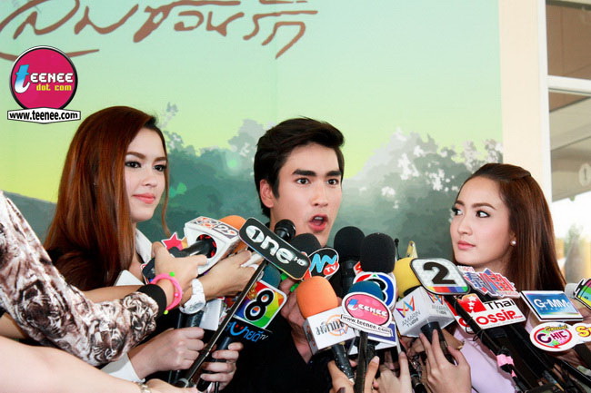 รวมนักแสดง ภาพงานบวงสรวงละคร"ลมซ่อนรัก"