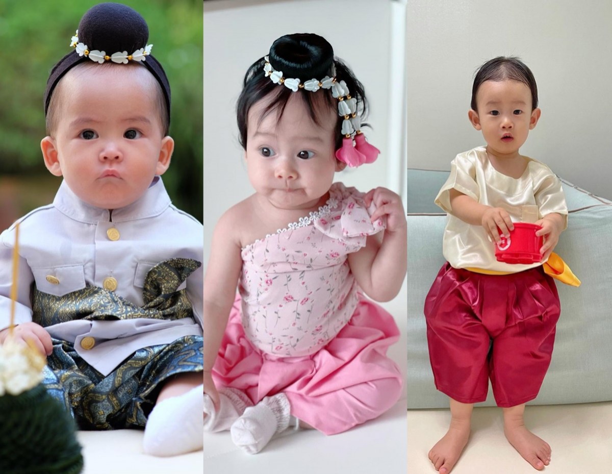 ส่องความน่ารัก ลูกคนบันเทิงแต่งชุดไทย รับวันลอยกระทง2564