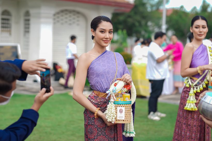 ส่อง 30 สาวงาม  MUT 2022 ในชุดไทยทำบุญ เสริมสิริมงคล