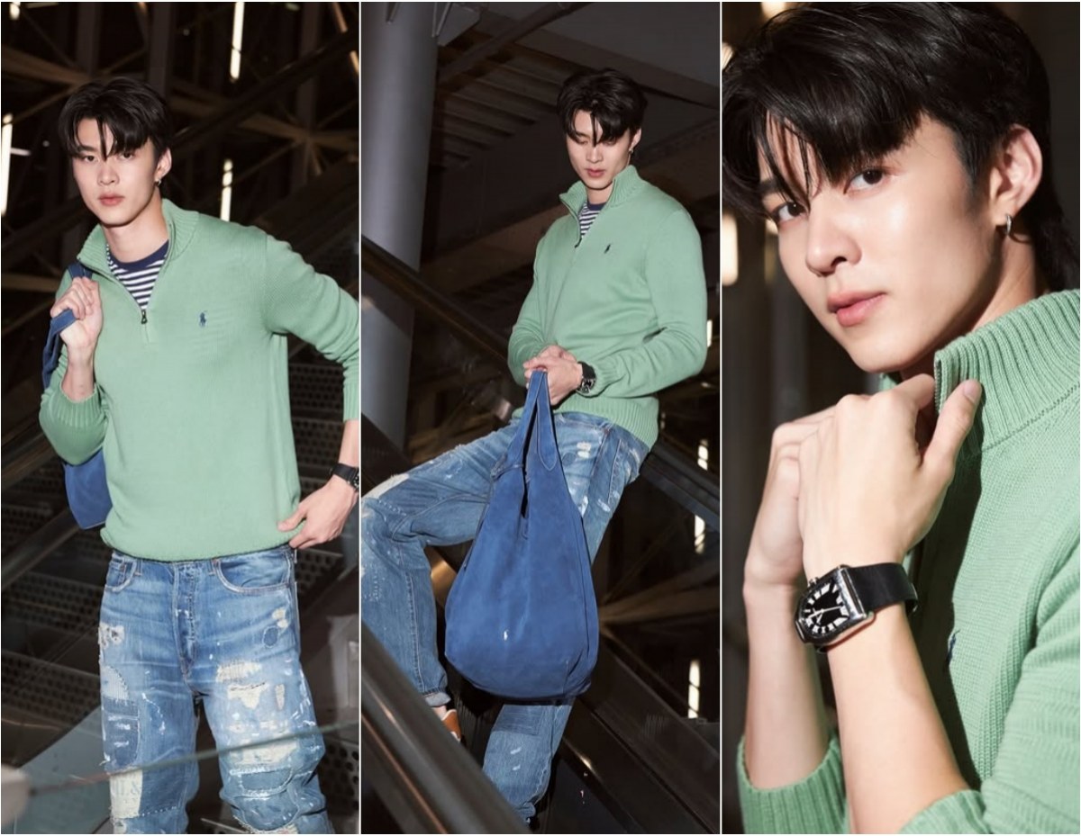 ออร่าพุ่ง! ส่องลุค มีน นิชคุณ บินลัดฟ้ามิลาน ร่วมงาน Ralph Lauren