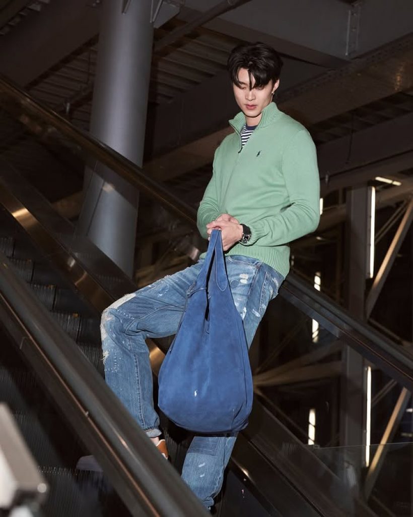 ออร่าพุ่ง! ส่องลุค มีน นิชคุณ บินลัดฟ้ามิลาน ร่วมงาน Ralph Lauren