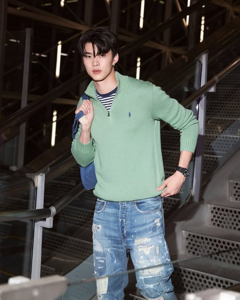 ออร่าพุ่ง! ส่องลุค มีน นิชคุณ บินลัดฟ้ามิลาน ร่วมงาน Ralph Lauren