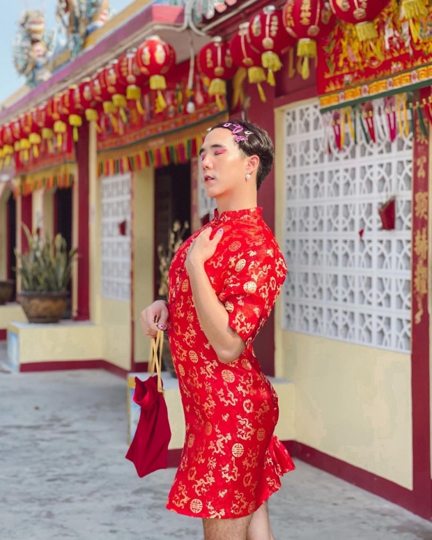เขื่อน เผยลุคล่าสุด เเต่งชุดกี่เพ้า ต้อนรับเทศกาลตรุษจีน สวยน่ารักเวอร์  