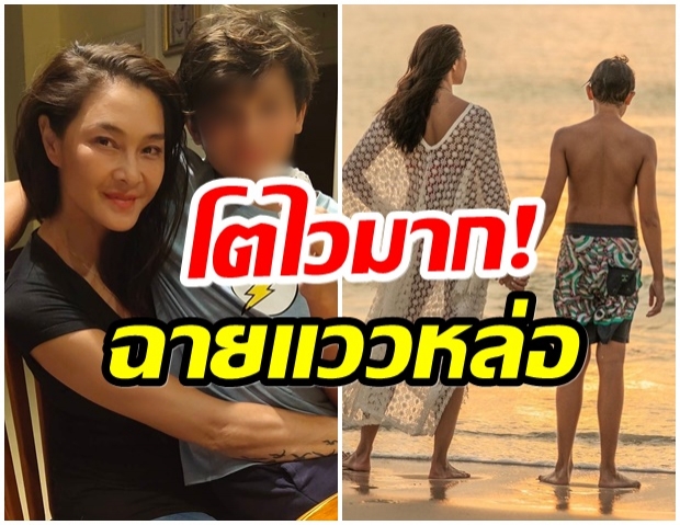 เปิดภาพ น้องสกาย ลูกชายลูกเกด เมทินี โตเป็นหนุ่มเเล้ว-สูงเกือบเท่าคุณเเม่