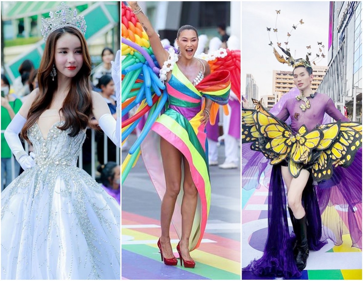 ส่องคนบันเทิง! จัดเต็มหัวจรดเท้าร่วมเดินพาเรดแสดงพลังสีรุ้ง Pride Month 