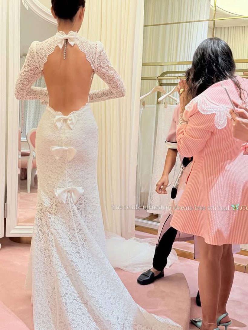 ซูมตาแตก! สาวคนดัง ลองชุดเจ้าสาว สวยจนตาค้าง!