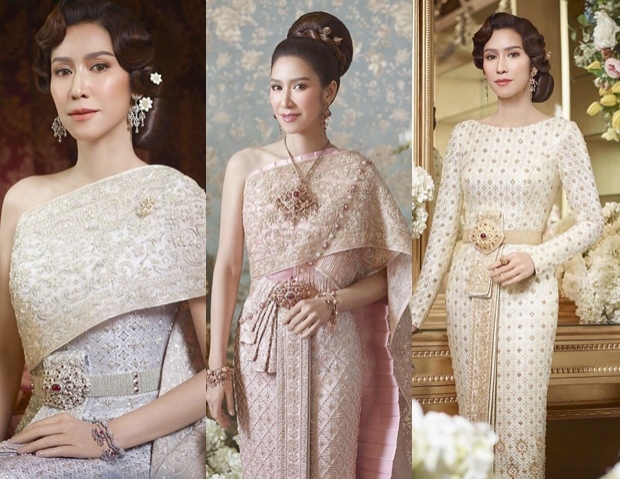 สวยเลอค่า! ป๊อก ปิยธิดา งามสง่าในชุดไทย ราวนางในวรรณคดี