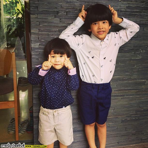 น่ารักๆ 2พี่น้อง คุน-จุน ของพ่อเคนแม่หน่อย